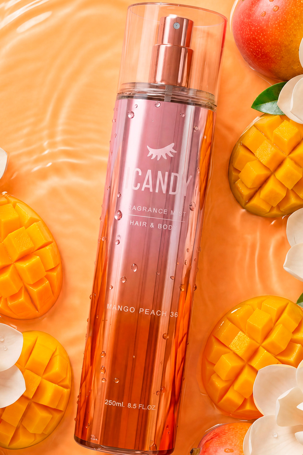 Body Splash ICANDY Delicius Frozen Mango Peach 36 250ml