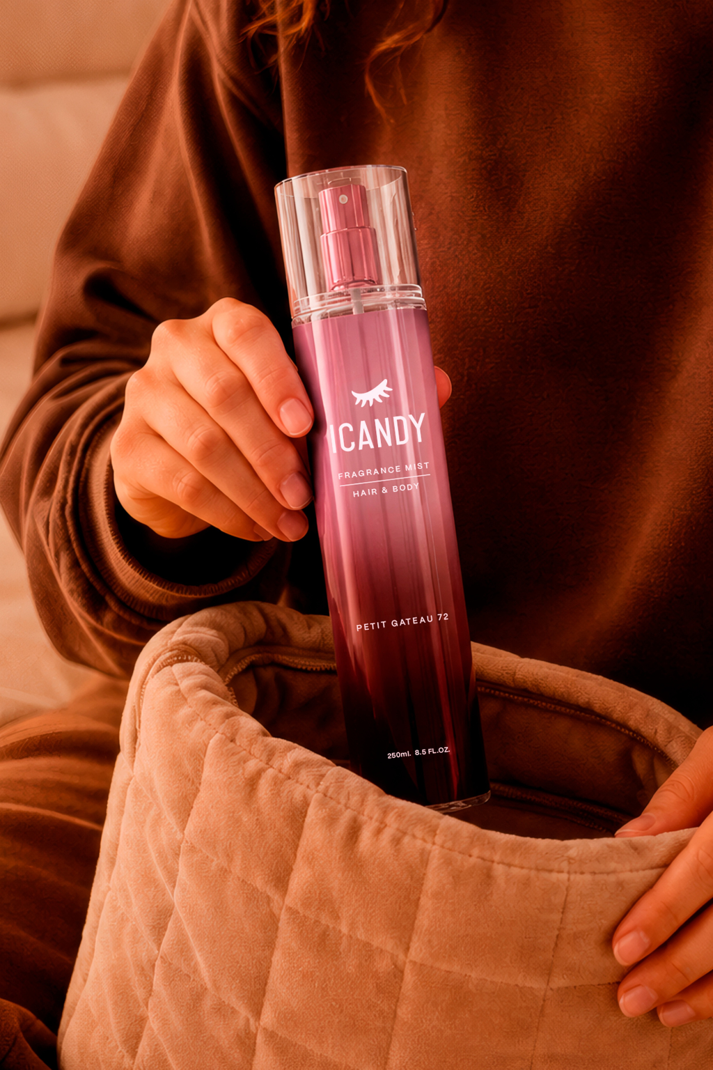 Body Splash ICANDY Delicius Chocolate Petit Gateau 72 250ml