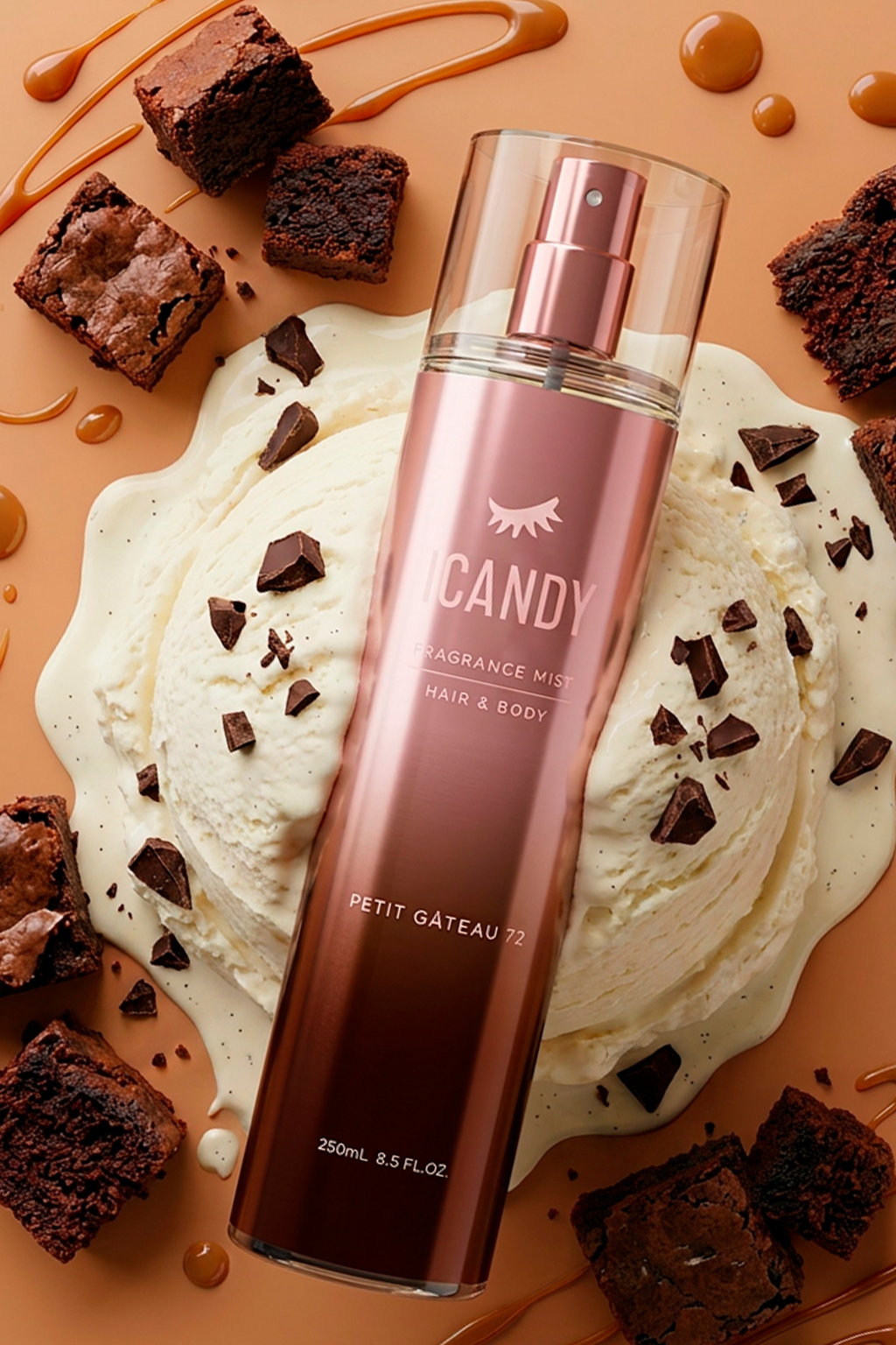 Body Splash ICANDY Delicius Chocolate Petit Gateau 72 250ml